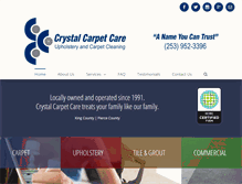 Tablet Screenshot of crystalcarpetcare.com